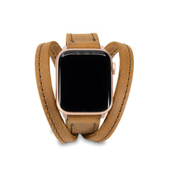 Dây đeo Apple Watch Triple Tour™ - Màu thuốc lá - Hàng tân trang