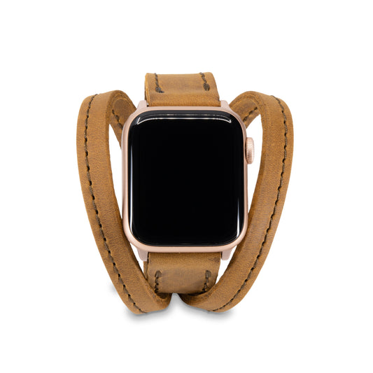 Dây đeo Apple Watch Triple Tour™ - Màu thuốc lá - Hàng tân trang