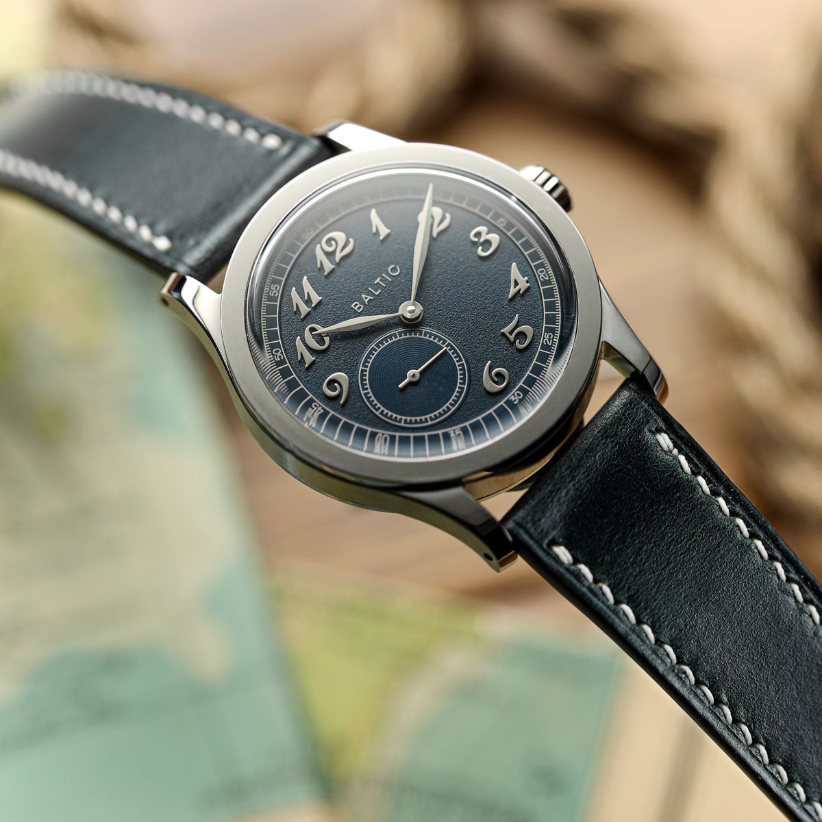Dây đeo đồng hồ khâu tay thủ công chính hãng Horween Chromexcel® - Màu xanh navy