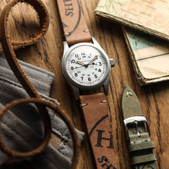 Dây đeo đồng hồ Newham Inverted Horween Shell Cordovan - Xanh lá cây nhạt
