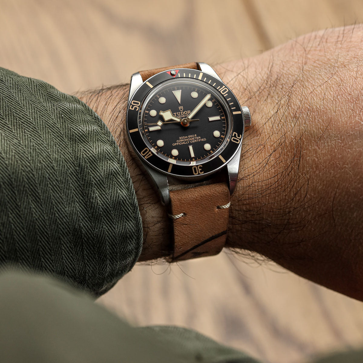 Dây đeo đồng hồ Newham Inverted Horween Shell Cordovan - Màu nâu đỏ