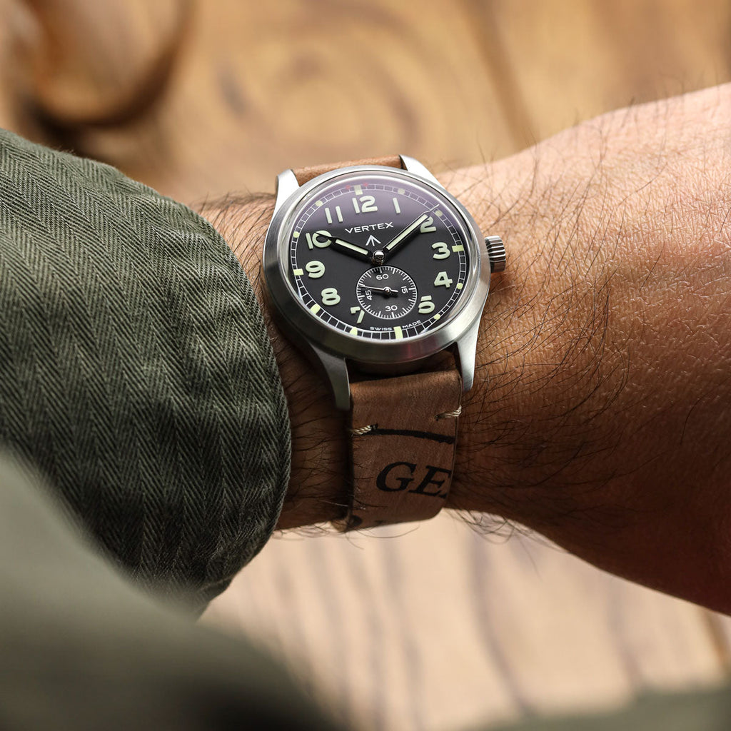 Dây đeo đồng hồ Newham Inverted Horween Shell Cordovan - Màu be Pháp