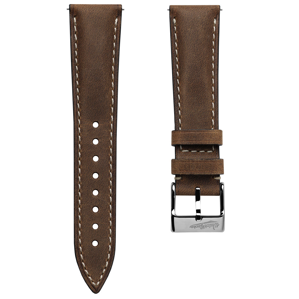 Dây đồng hồ – da Crazy Horse – Vàng gold – cá nhân hóa, thủ công