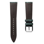 Adassa Gepolsterte Lederarmband für Uhren - Kaviar Mattblau