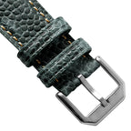 Adassa Gepolsterte Lederarmband für Uhren - Kaviar Mattblau