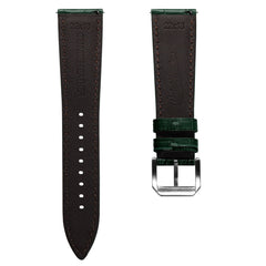 Vòng tay Cuir Véritable avec Motif Gator Carolina - Vert Émeraude