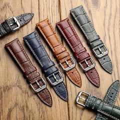 Vòng tay Cuir Véritable avec Motif Gator Carolina - Vert Émeraude