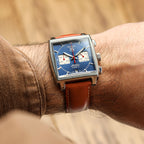 Sangle pour Montre en Cuir Véritable Doublée Tenby - Élégance Classique en Brun Rouillé