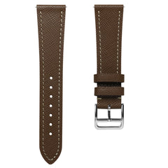 Dây đeo đồng hồ da cổ điển Brixham Special Buckle - Màu nâu Epsom