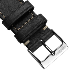 Dây đồng hồ – da thật – Đen – mỏng gọn