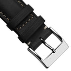 Dây đeo đồng hồ Laverton bằng da Cavallo có đệm - Màu đen