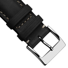 Dây đeo đồng hồ Laverton bằng da Cavallo có đệm - Màu đen
