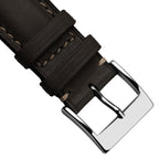 Dây đeo đồng hồ Laverton bằng da Cavallo có đệm - Màu nâu sô cô la