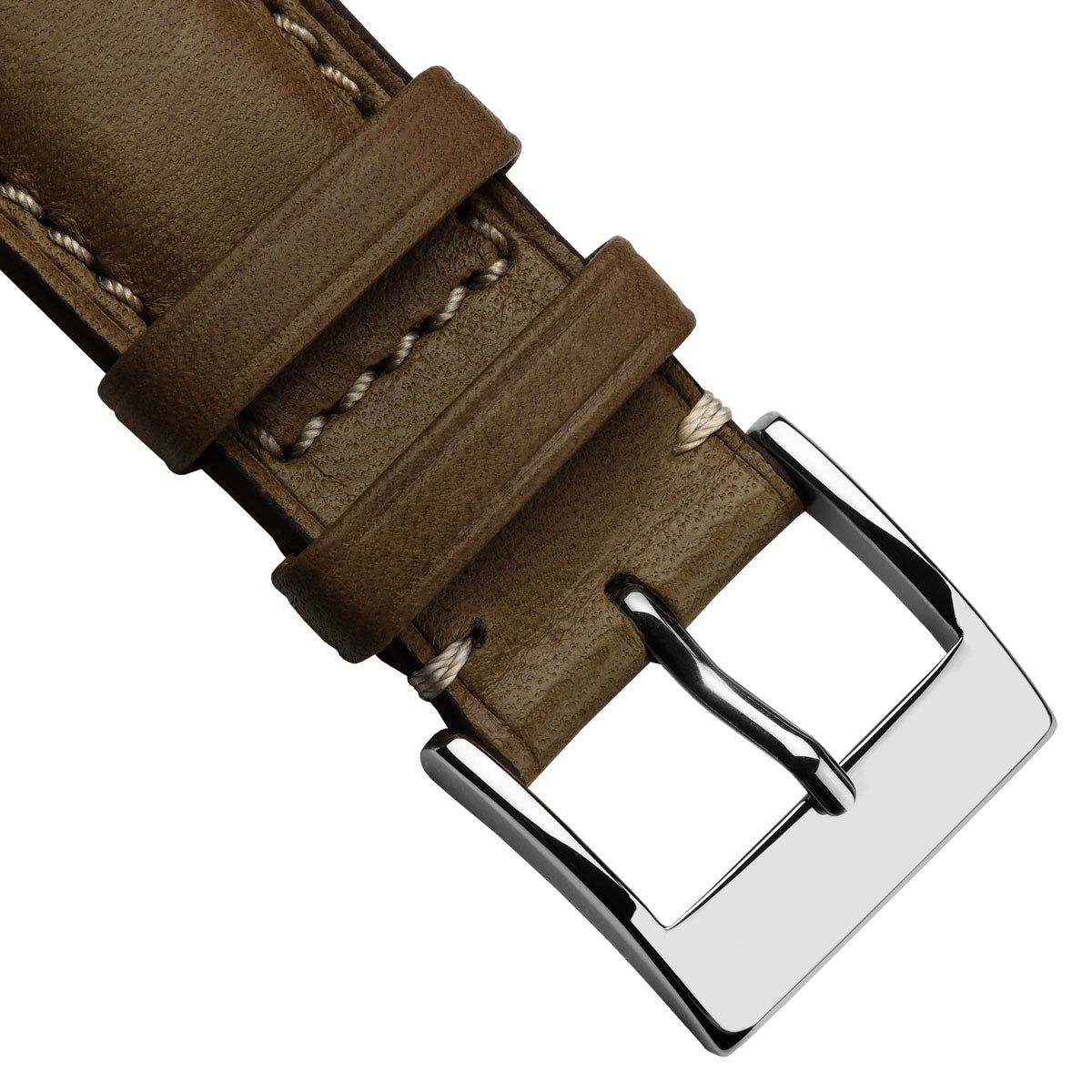 Dây đeo đồng hồ Laverton bằng da Cavallo có đệm - Màu nâu