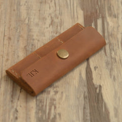 Étui Personnalisé pour médiators de guitare, pochette porte-médiators en cuir vieilli, rangement pour 6 médiators – Cadeau parfait pour musiciens de guitare et ukulélés
