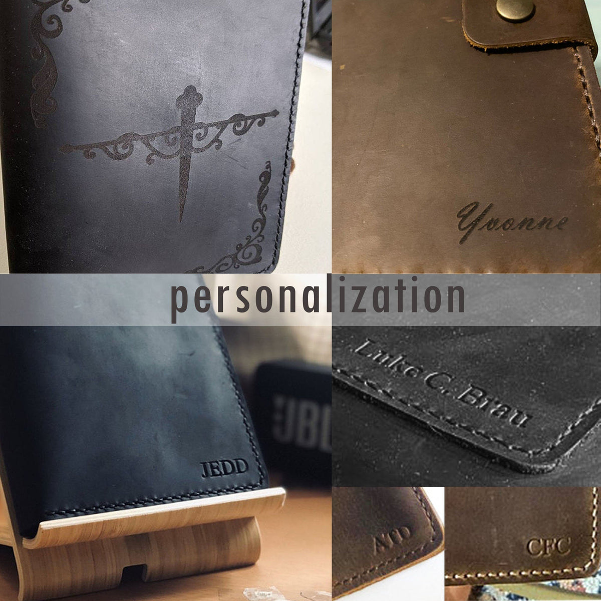 Étui en cuir cá nhân hóa cho Kindle Scribe - Cuir grafé de style thủ công - Modèle 606-SC