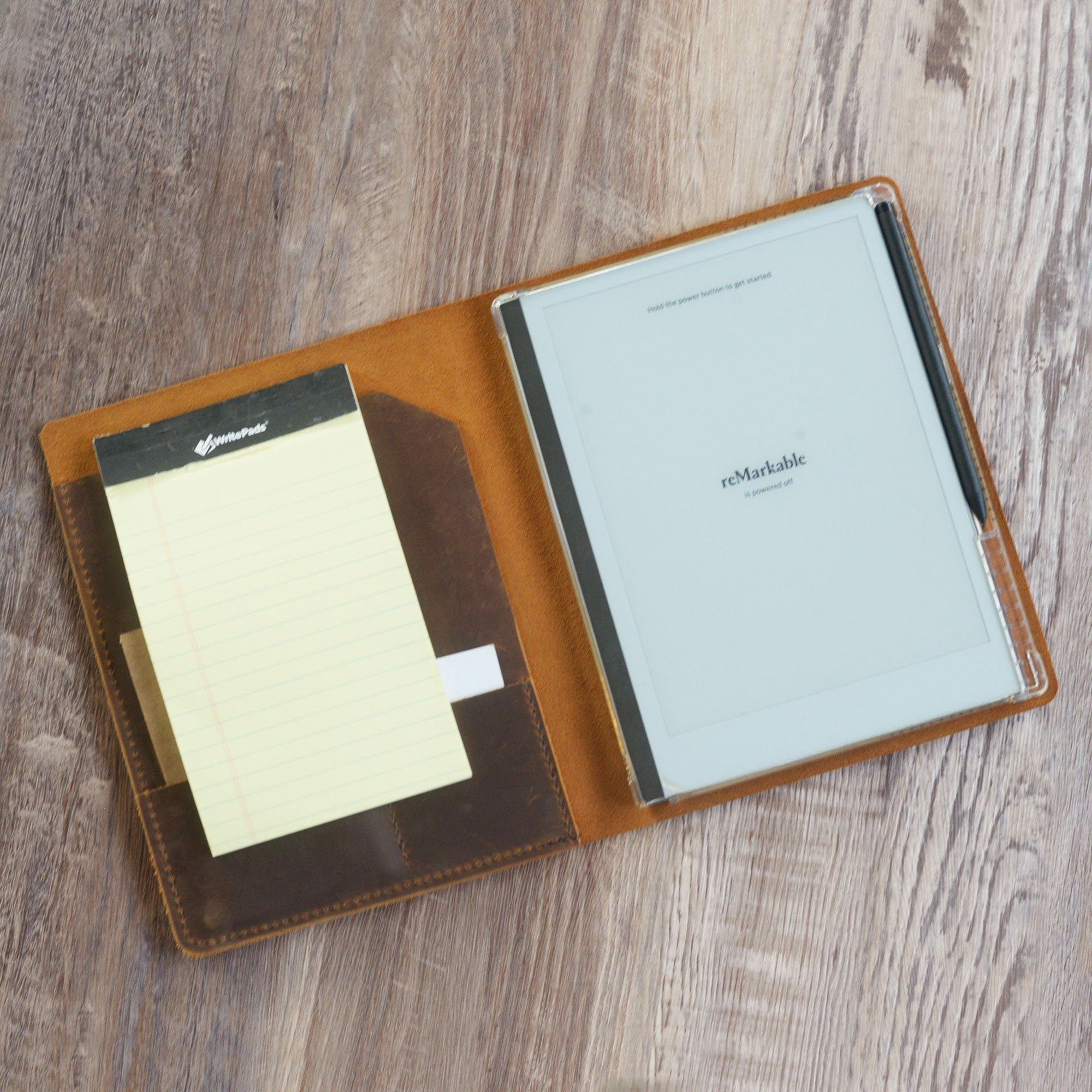 Folio en Cuero Personalizado para Tableta reMarkable - Variedad de Colores - Modelo 607