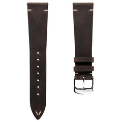 Dây đồng hồ – da Crazy Horse – Nâu đậm