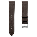 Bracelet de montre en cuir toscan Ravello - Brun foncé élégante