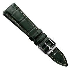 Vòng tay Cuir Véritable avec Motif Gator Carolina - Vert Émeraude