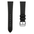 Vòng tay montre và cuir Saffiano Brixham Noir Élégant