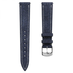 Dây đồng hồ – da thật – Xanh navy – thủ công