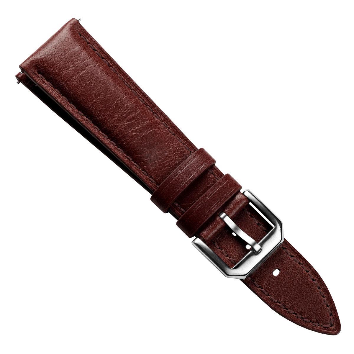 Vòng tay Cuir Véritable Đệm Tenby - Élégance Classique en Chestnut