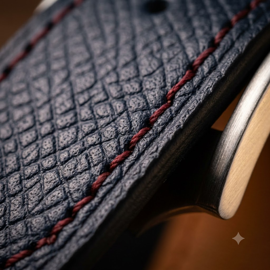 Epsom Atelier Rouge — B · Deep Navy — Artisanal Macro Detail