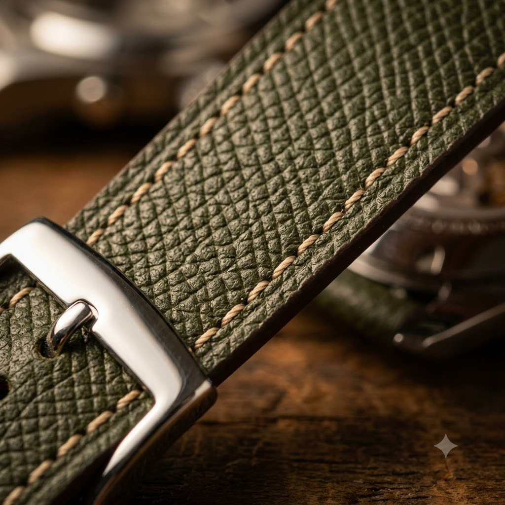 Epsom Sandline — B · Forest Olive — Artisanal Macro Detail