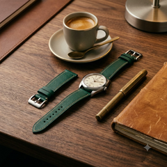 Epsom Ivory Contrast — C · Emerald Forest Green — Curated Desk EDC