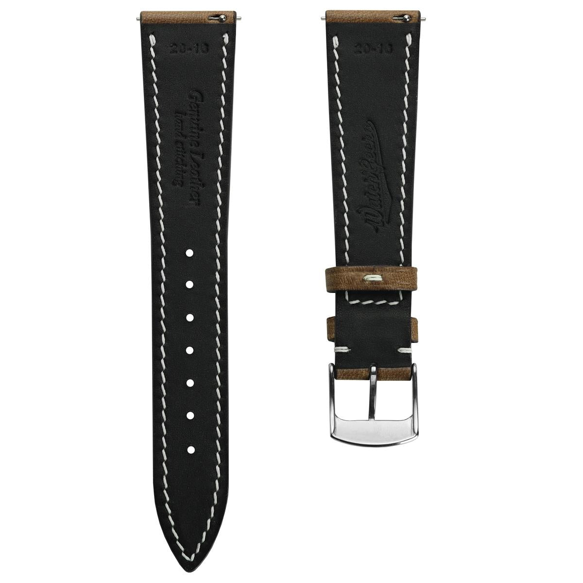 Dây đeo đồng hồ khâu tay thủ công chính hãng Horween Chromexcel® - Màu nâu nhạt