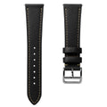 Brixham Flat Lederarmband für Uhr - Elegantes Schwarz