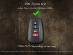 Bao da bảo vệ chìa khóa xe Toyota Avalon, Camry, Corolla, RAV4, ..., quà tặng cho nam giới.