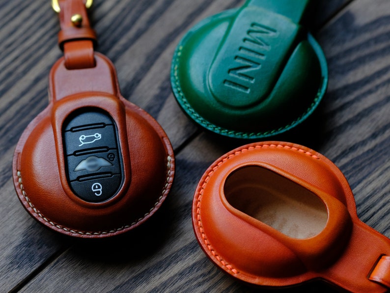 Bao da đựng chìa khóa cá nhân hóa cho Mini Cooper Countryman, Clubman, 3 cửa, 5 cửa... Bao đựng chìa khóa Mini Cooper, Quà tặng Ngày của Mẹ