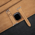 Dây đeo Apple Watch bằng da lộn màu nâu nhạt, kích thước 38mm, 40mm, 41mm, 42mm, 44mm, 45mm, phù hợp với tất cả các dòng sản phẩm. Quà tặng dây đeo đồng hồ bằng da lộn dành cho nam và nữ.