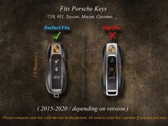 Vỏ bọc chìa khóa xe Porsche Taycan Macan 911 718 Cayenne ... Vỏ bọc chìa khóa bằng da cá nhân hóa cho xe Porsche, Quà tặng cho nữ, Quà sinh nhật