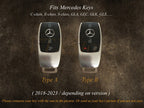Bao đựng chìa khóa Mercedes E-Class, vỏ bọc chìa khóa bằng da thủ công dành cho Mercedes S-Class, A-Class, C-Class, G-Class, quà tặng cho bố.