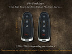 Bao da bảo vệ chìa khóa điều khiển từ xa cho xe Ford C-max Edge Escape Expedition Explorer Flex Focus Taurus - Quà tặng sinh nhật