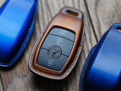 Vỏ bảo vệ chìa khóa Mercedes, bao da cho xe Mercedes Benz CESG Class GLC GLK W177 W205 W213 W222 X167 AMG, vỏ chìa khóa điều khiển từ xa Mercedes.