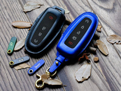 Bao da bảo vệ chìa khóa điều khiển từ xa cho xe Ford C-max Edge Escape Expedition Explorer Flex Focus Taurus - Quà tặng sinh nhật
