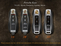 Bao da chìa khóa ô tô – cho Porsche – cá nhân hóa, thủ công