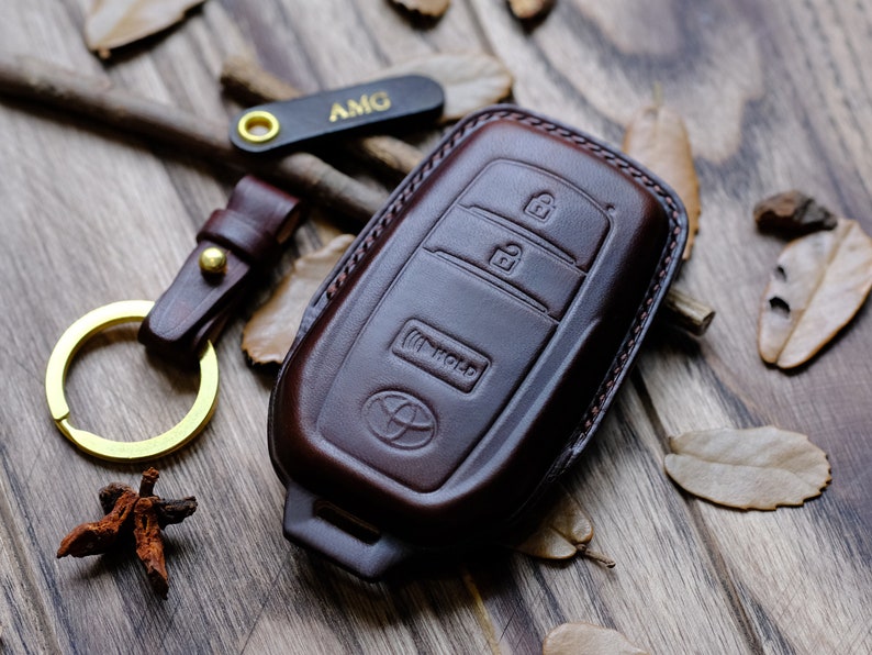 Tất cả các loại bao da cho Toyota Land Cruiser, vỏ chìa khóa cho chìa khóa không cần chìa khóa, vỏ điều khiển từ xa, chìa khóa thông minh Land Cruiser, quà tặng cho nam giới.
