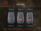 Ốp chìa khóa Toyota Corolla 2023 2024, Vỏ chìa khóa Toyota Corolla LE SE XSE Nightshade, Móc chìa khóa phụ kiện Toyota Corolla