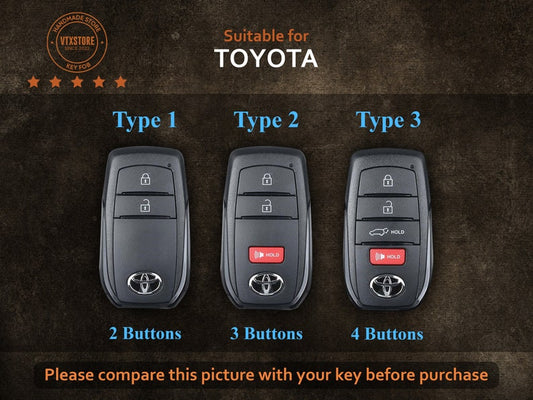 Ốp chìa khóa Toyota Corolla 2023 2024, Vỏ chìa khóa Toyota Corolla LE SE XSE Nightshade, Móc chìa khóa phụ kiện Toyota Corolla