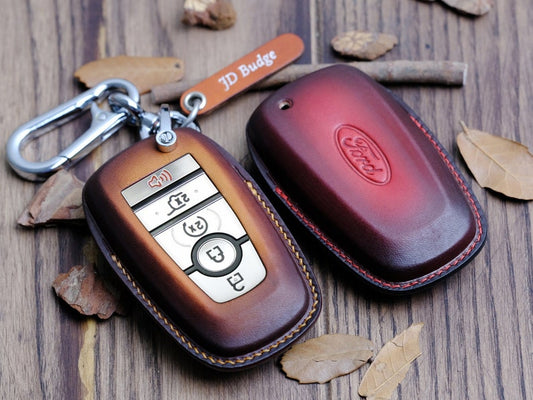 Vỏ bọc chìa khóa xe Ford Explorer 2022 - 2024 (kiểu cổ điển), bao da đựng chìa khóa cho Ford, phụ kiện xe hơi, quà tặng Ngày của Mẹ.