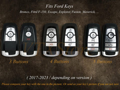 Bao da chìa khóa cá nhân hóa cho Ford Raptor, chìa khóa điều khiển từ xa không cần chìa khóa cho Ford, quà tặng cho người lái xe, quà tặng cho chồng.
