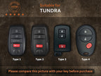 Ốp chìa khóa xe Toyota Tundra TRD SR, làm thủ công bằng da cao cấp dành cho Toyota Tundra 2023 2024, phụ kiện độc đáo cho xe hơi, giá đỡ chìa khóa sang trọng.