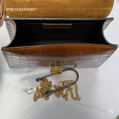 Túi tote da – Nâu – thủ công