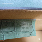 Handmade Italian Leather Tote Bag – Elegant Top Handle Purse with Scarf