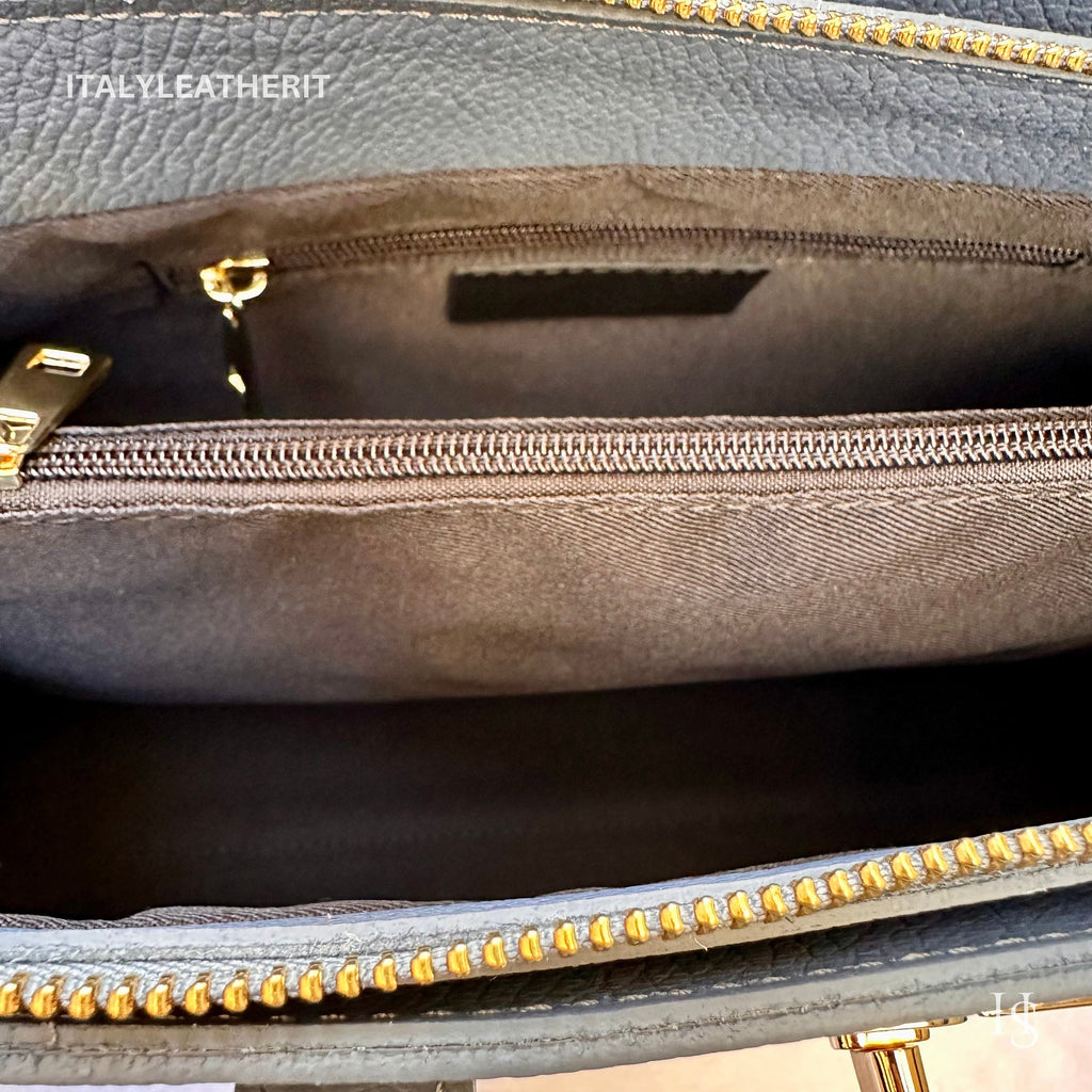 Italian Handmade Leather Bags for Women Purse from Florence, tote handbag, gold hardware